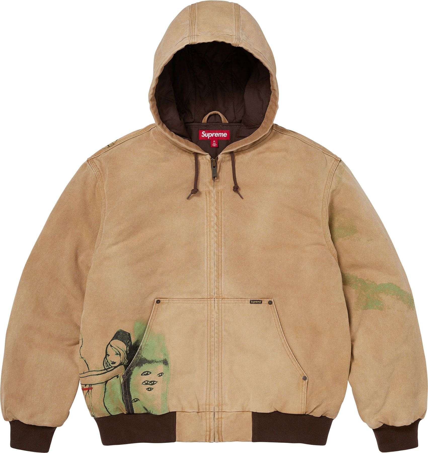 Supreme/Rita Ackermann Hooded Work Jacket view 4